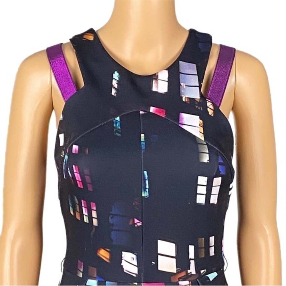 AMANDA UPRICHARD Bleeker Window sleeveless fit and flare dress Size Medium EUC - Picture 2 of 11